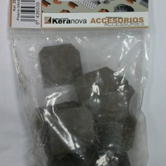 Keranova 350116. Bolsa 25 unidades baldosa de pizarra. 2 ángulos cortados