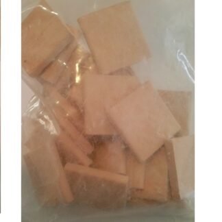 Keranova 350057B. Bolsa 25 baldosas de cerámica miniatura color blanco anaranjado