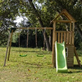 PARQUE INFANTIL MASGAMES TIBIDABO CON CASITA + COLUMPIO DOBLE - MA700225