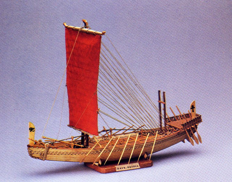 Kit maqueta barco, nave del antiguo Egipto, Amati 1403. Escala 1:50