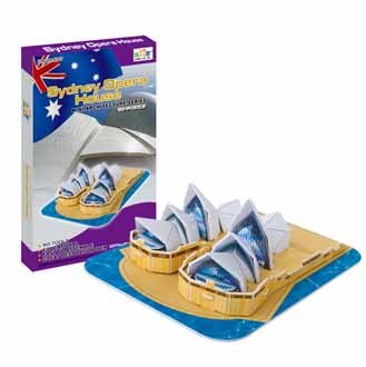 Comprar maqueta puzzle en miniatura de carton de la opera de Sidney, Australia. REF ATA_129974-4