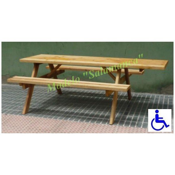MESA "PICNIC MERENDERO INCLUSION, MOD. "SALAMANCA 200"
