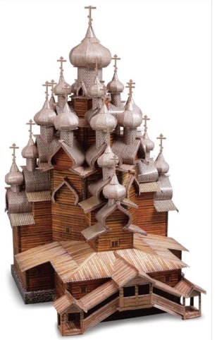 PUZZLE 3D CARTÓN "IGLESIA DE LA TRANSFIGURACIÓN (RUSIA). CLEVER PAPEL REF 14151