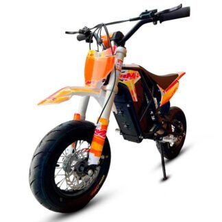 MOTARD ELECTRICA 48V 1600W PARA NIÑOS, RUEDAS 10/10 IMP6382 NARANJA