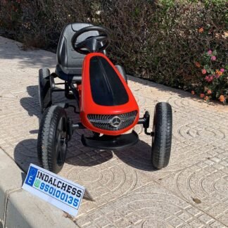 KART DE PEDALES MERCEDES, ROJO, 4 A 8 AÑOS - INDA1129-KID-AC-XMX610-R