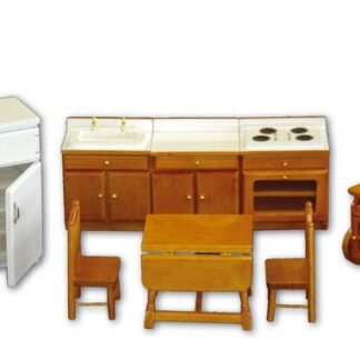 Muebles cocina miniatura para casa de muñecas. Escala 1/12. CHA36107