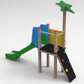 PARQUE INFANTIL DE MADERA PARA EXTERIOR. ASL_296-E