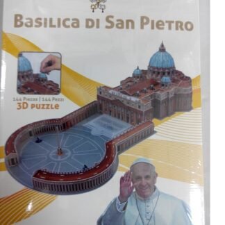 Puzzle 3d Basílica de San Pedro (Incluye figura del Papa Francisco). AS_AS8660