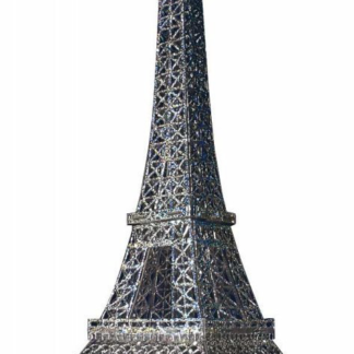 Puzzle 3d Torre Eiffel color plata. Clever 142892