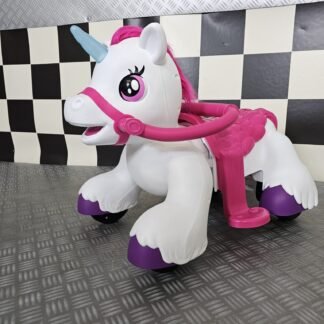 Pony unicornio eléctrico 12 voltios infantil, 1-3 años - INDA742-KI-c4k018