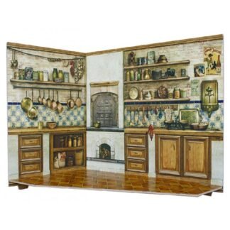 Puzzle 3d. Cocina para casita de muñecas. Serie Rumboksy. Clever 142914