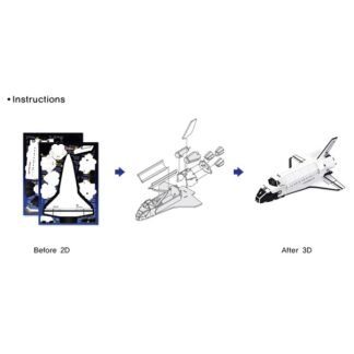 Scholas 12SP07-0155. Puzzle 3d Cohete espacial
