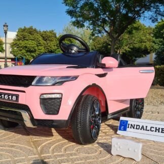 Coche range rapid 12V infantil - ROSA-PINK, MANDO RC PARA PADRES - BC-1618 AT1618PINK