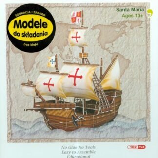 Scholas SP07-0153. Puzzle 3d barco Santa María. 102 piezas
