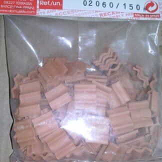 Domus 2060 - Set 150 unidades teja roja flamenca escala 1:20