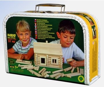 WALACHIA REF 1333- MALETÍN ESCOLAR PARA MANUALIDADES CONSTRUCCIÓN MADERA. "VARIO BOX MALETÍN 91 PIEZAS"