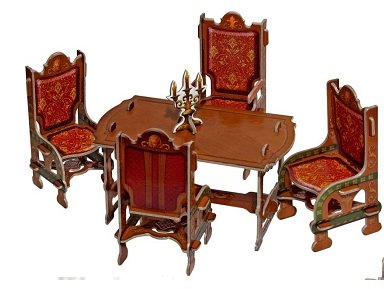 "SALÓN COMEDOR CON MESAS Y SILLAS COLOR MARRÓN". CLEVER PAPEL 142591