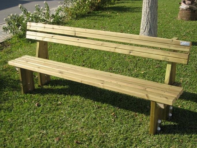 BANCO DE MADERA DE PINO TRATADA, LARGO 2 METROS, ASL_442-DS