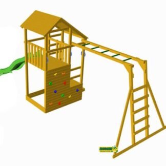 PARQUE INFANTIL DE MADERA TEIDE CON TOBOGÁN. MA700102