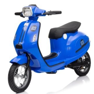 Scooter-Moto infantil 24v Retro Vehículo AZUL - Niños + 5 años - INDA1034-RA-SX2438