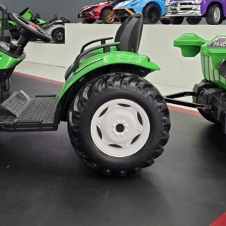 Tractor infantil 24 voltios con remolque, mando RC  - INDA1217-KI4-c4k306