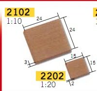 Venta 25 baldosas rojas, ESCALA 1:10. AEDES 2102