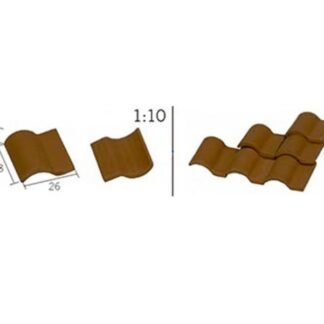 100 TEJAS ROMANAS ROJAS ESCALA 1:10. AEDES 21041
