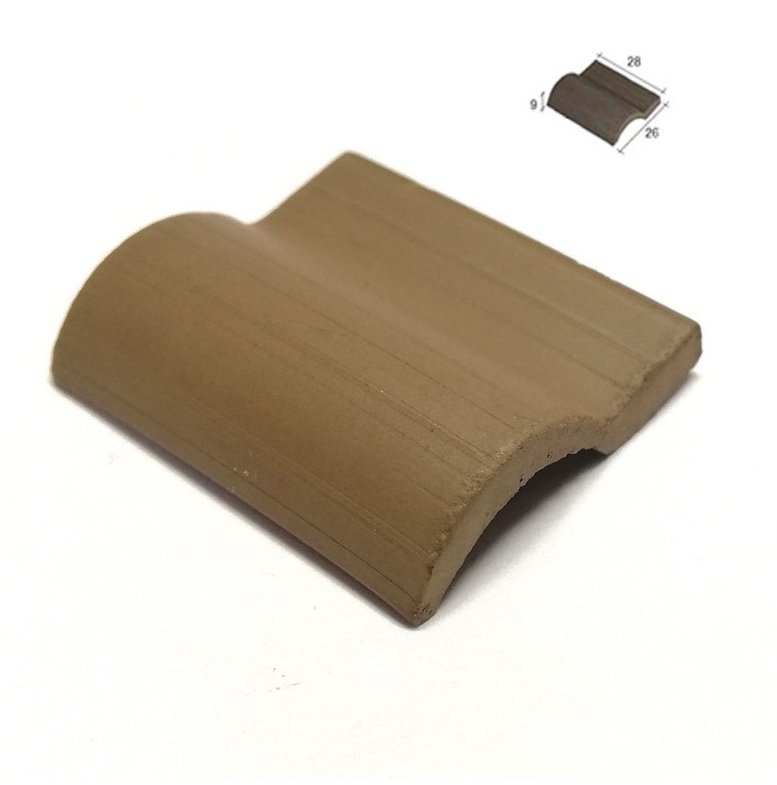 Venta 25 Tejas romanas NEGRAS. ESCALA 1:10. AEDES 2105