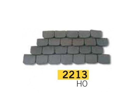 SET 300 TEJAS ESCALA HO, Aedes Ars 2213 tejas negras (marrón oscuro)