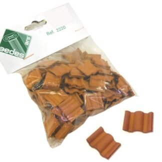 Set 150 teja rojas flamencas escala 1/20. Aedes 2220