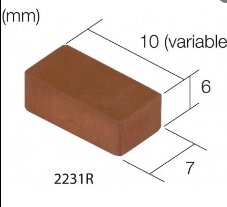 Aedes 22311R - 2000 piedras rojas GRANDES