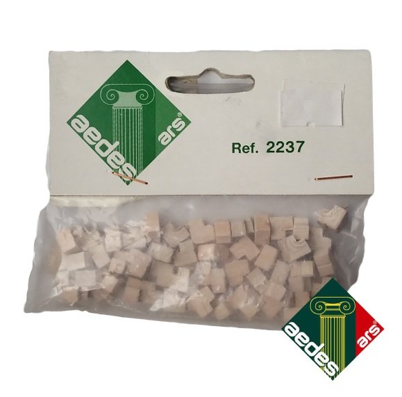 AEDES ARS 2237- 50 UNIDADES DE ESQUINA PARA CASITAS MINIATURA DE PIEDRA