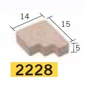 Venta Aedes 2228- 50 soportes para almena grande