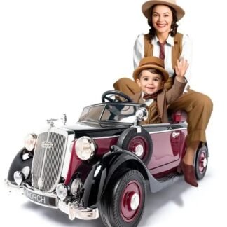 Coche clasico Audi Horch Retro, ROJO, RC 2.4ghz, Eva, 24V, RC, INDA1053-AT