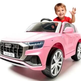 COCHE ELÉCTRICO NIÑOS AUDI Q8 12V, ROSA-PINK, RC, 1-5 AÑOS  - INDA672-AT