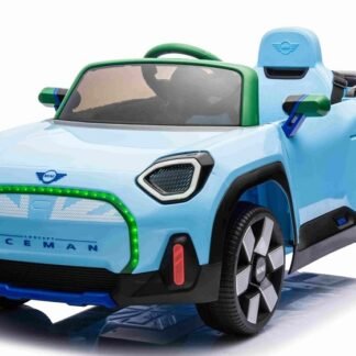 Mini Concept Aceman vehículo azul, RC, 4 motores, ruedas goma, asiento cuero - INDA894-RA-JE1688