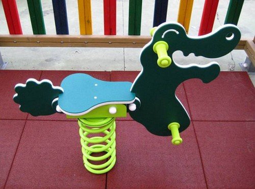 VENTA BALANCIN MUELLE INFANTIL USO COMERCIAL. MOD COCODRILO. ASL_17211