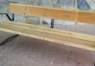 MOBILIARIO URBANO BANCOS - HIERRO Y MADERA 1,5M - 02VLN1001