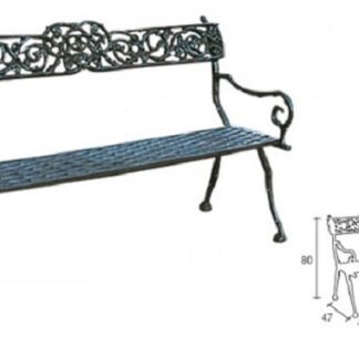 BANCOS DE FUNDICION - BANCO DE HIERRO FUNDIDO 130CMS L. - 02VLN5002