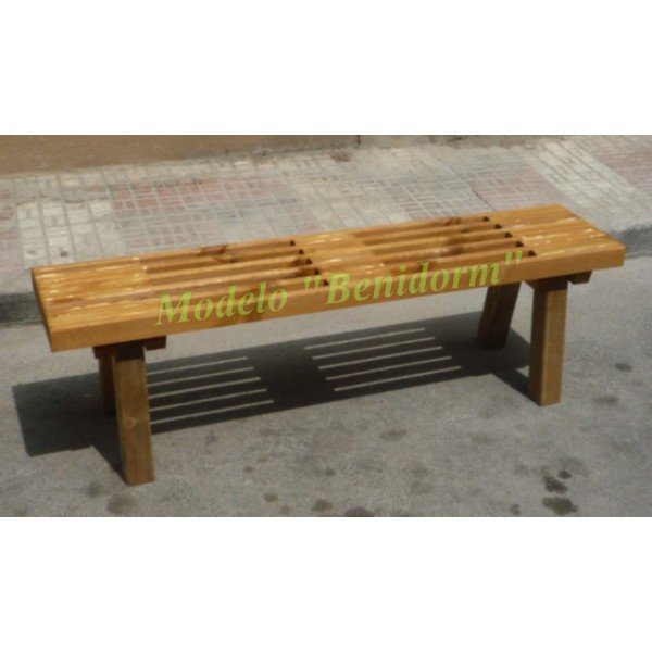 BANCO PARA JARDÍN,  MADERA, TRATADA, MOD. BENIDORM 150