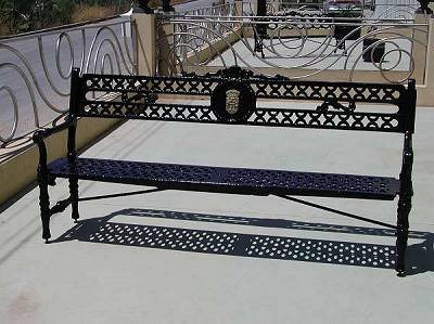 VENTA BANCO DE FUNDICION PARA EXTERIORES. MODELO "TRES CANTOS, DE MADRID", REF ASL_439. LARGO 2,10m