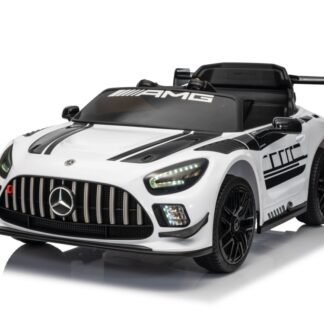 Mercedes-Benz GT-AMG, 12 voltios, FULL OPTION, BLANCO, 1-6 años - INDA188-AC-GTAMG