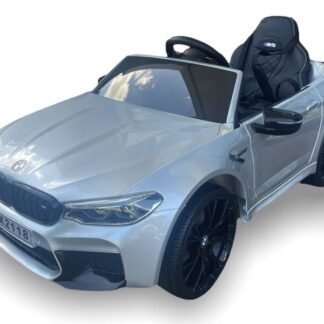 COCHE BMW M5 24V para niños PLATEADO, motores dobles 24V, eva,  INDA1216-AC-SX2118