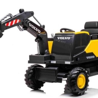 Excavadora VOLVO amarilla, totalmente eléctrica para operar, batería 12V14ah, MANDO RC INDA97-VE888
