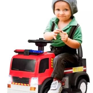 CAMIONCITO ELÉCTRICO 6V DE BOMBEROS PARA NIÑOS DE 1 A 3 AÑOS  - INDA663-AT
