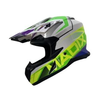 VENTA Casco de motocross Madix AMX25 adulto, talla 56. verde -  INDA-5548_T56_VER