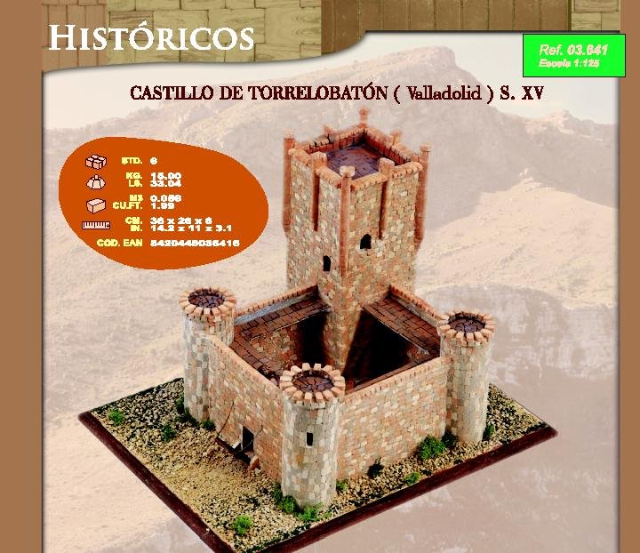 MAQUETA CASTILLO TORRELOBATÓN, CUIT  3641. SIGLO XV