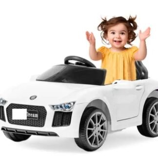 Coche infantil 6v RC DREAM, blanco  INDA923-DREAM-AT