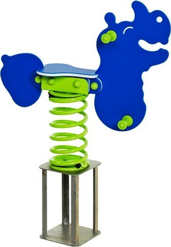 MOBILIARIO URBANO MUELLES INFANTILES CERTIFICADOS, MOD BALANCIN MUELLE RINOCERONTE SAFARI, REF ASL_17212