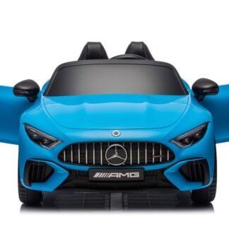 venta Coche eléctrico para niños 2 plazas, 12v, Mercedes SL63, azul, 2 motores  INDA403-AC-DKSL63BLUE